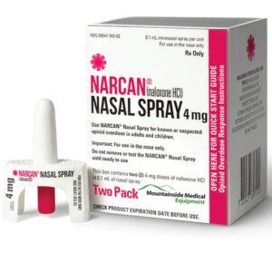 Narcan 4mg/0.1ml Nasal Spray- 2 x 0.1ml Bottles